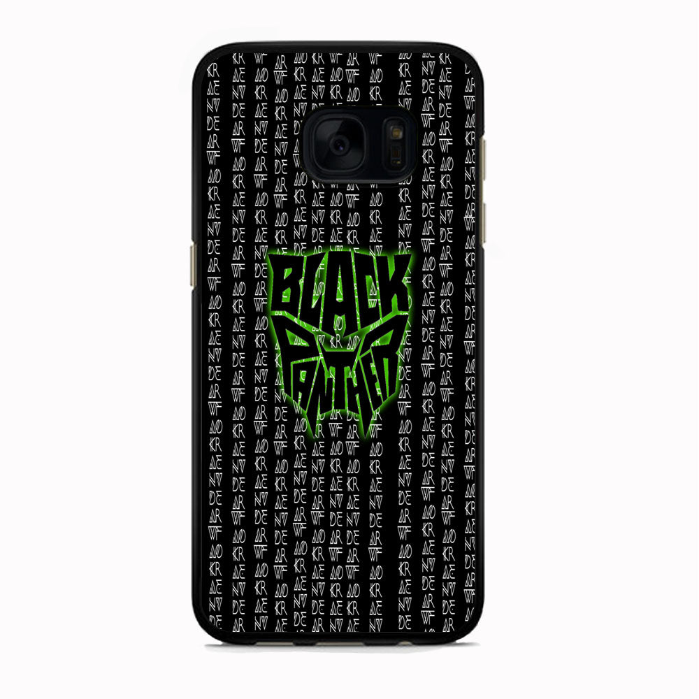 Black Panther Wakanda Forever Matrix Style Samsung Galaxy S7 Case