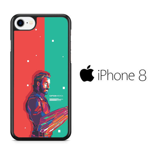 Captain America Red Green iPhone 8 Case
