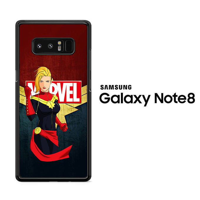 Captain Marvel Red Navy Samsung Galaxy Note 8 Case