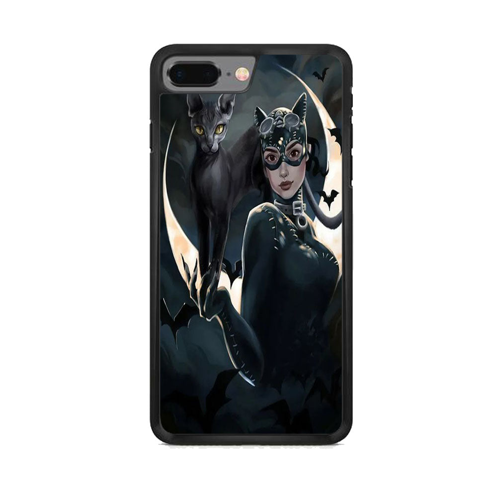 Cat Woman Dark Bat Cat iPhone 8 Plus Case