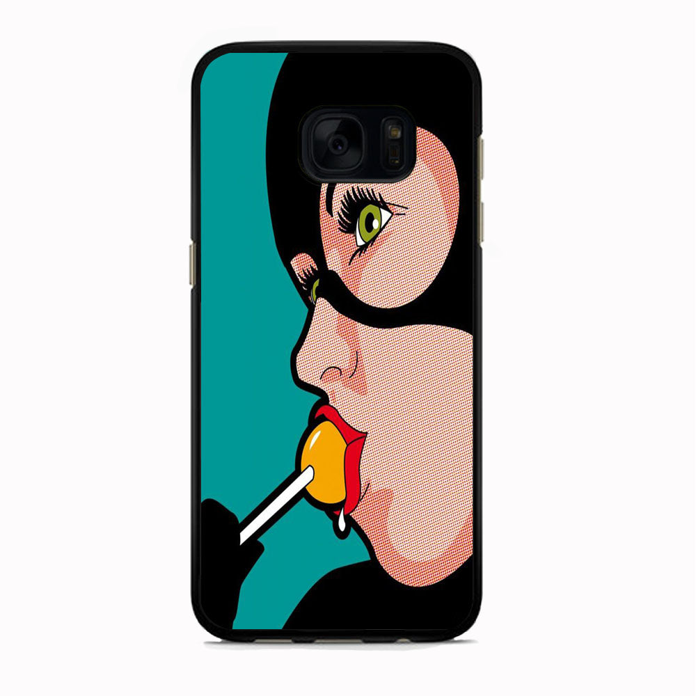 Cat Woman Lolipop Candy Samsung Galaxy S7 Case