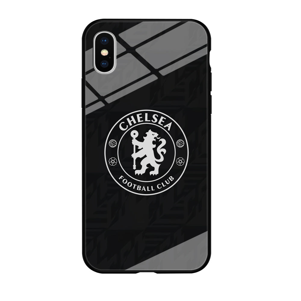 Chelsea FC Pattern of Jersey iPhone Xs Max Case