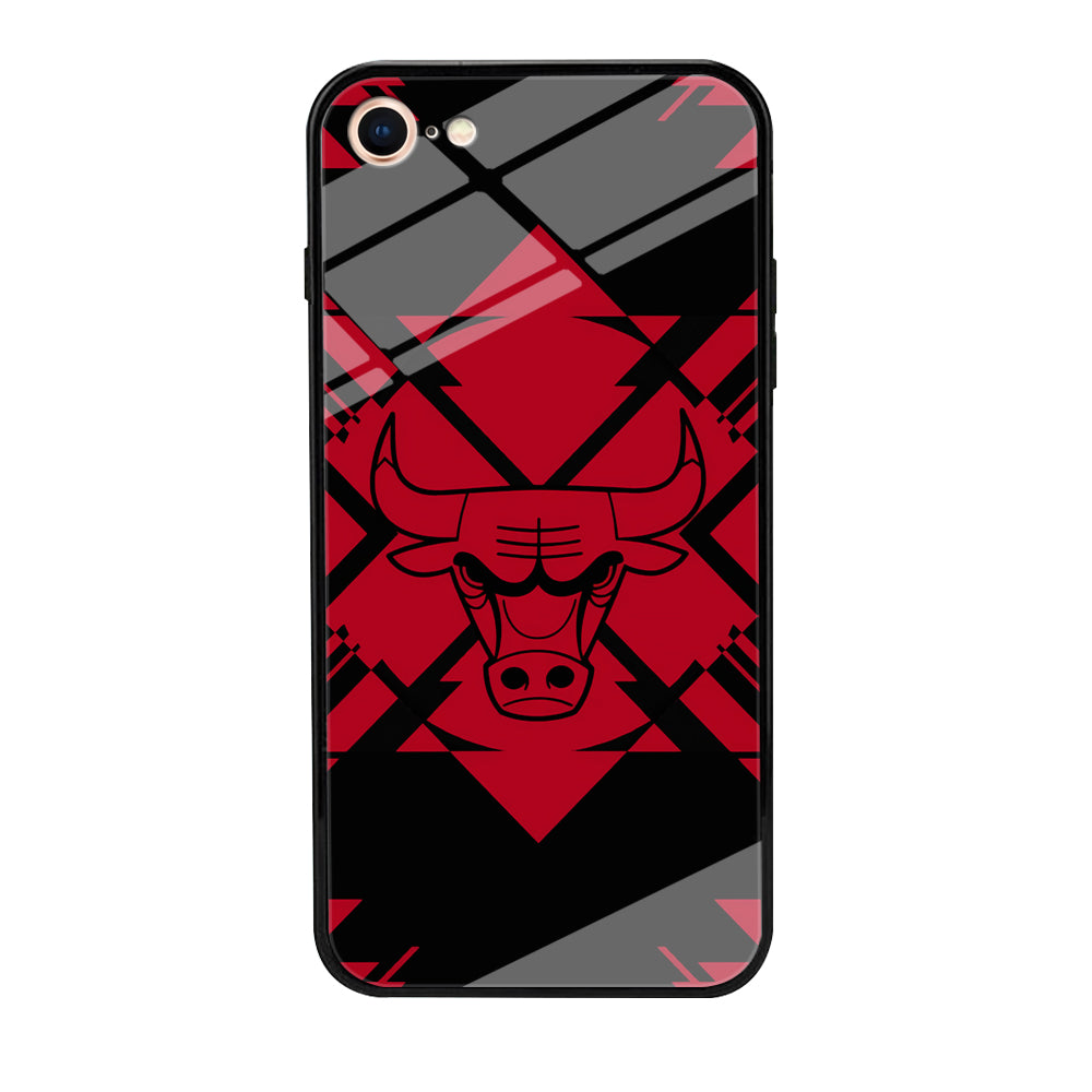 Chicago Bulls Aesthetic Shapes iPhone 7 Case