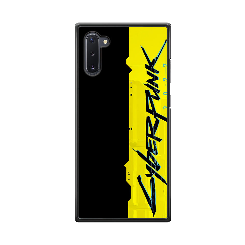 Cyberpunk Black Yellow Samsung Galaxy Note 10 Case