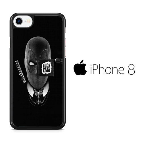 Deadpool Black Matte iPhone 8 Case