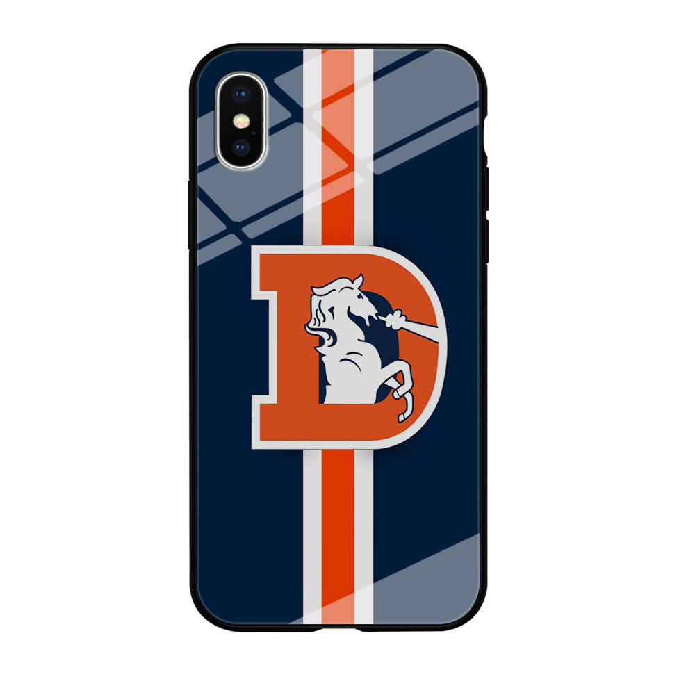 Denver Broncos Stripe iPhone X Case