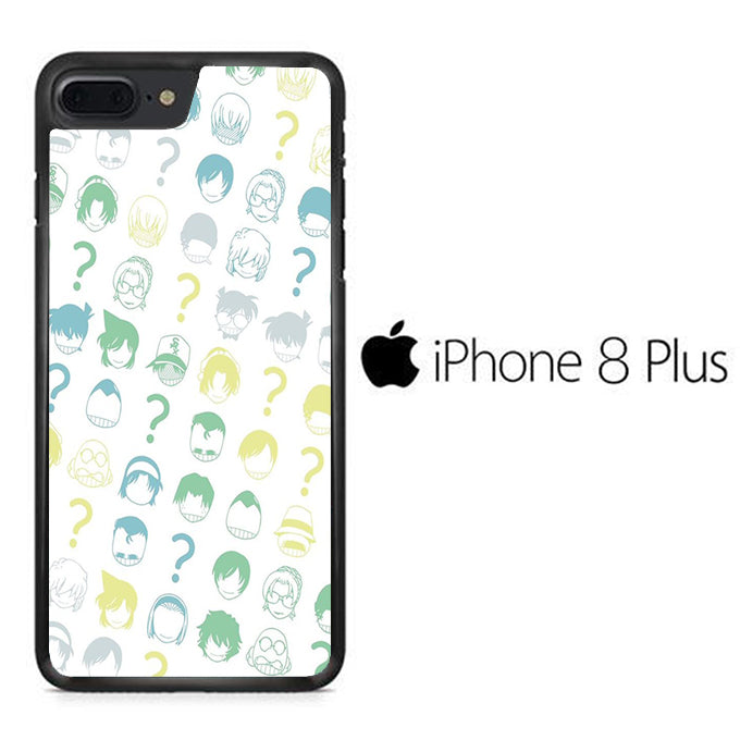 Detective Conan White Doodle iPhone 8 Plus Case