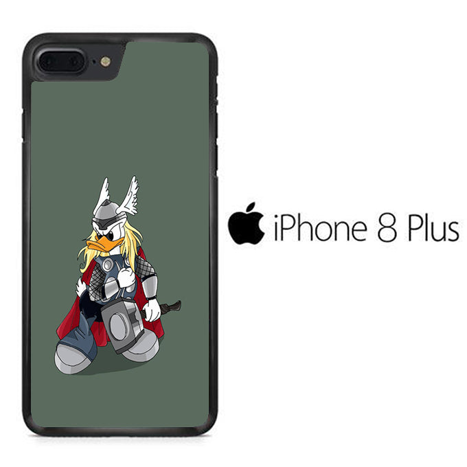 Donald Duck Thor And Hammer iPhone 8 Plus Case