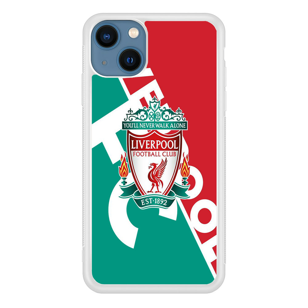 FC Liverpool Red Stripe Green Emblem iPhone 13 Case
