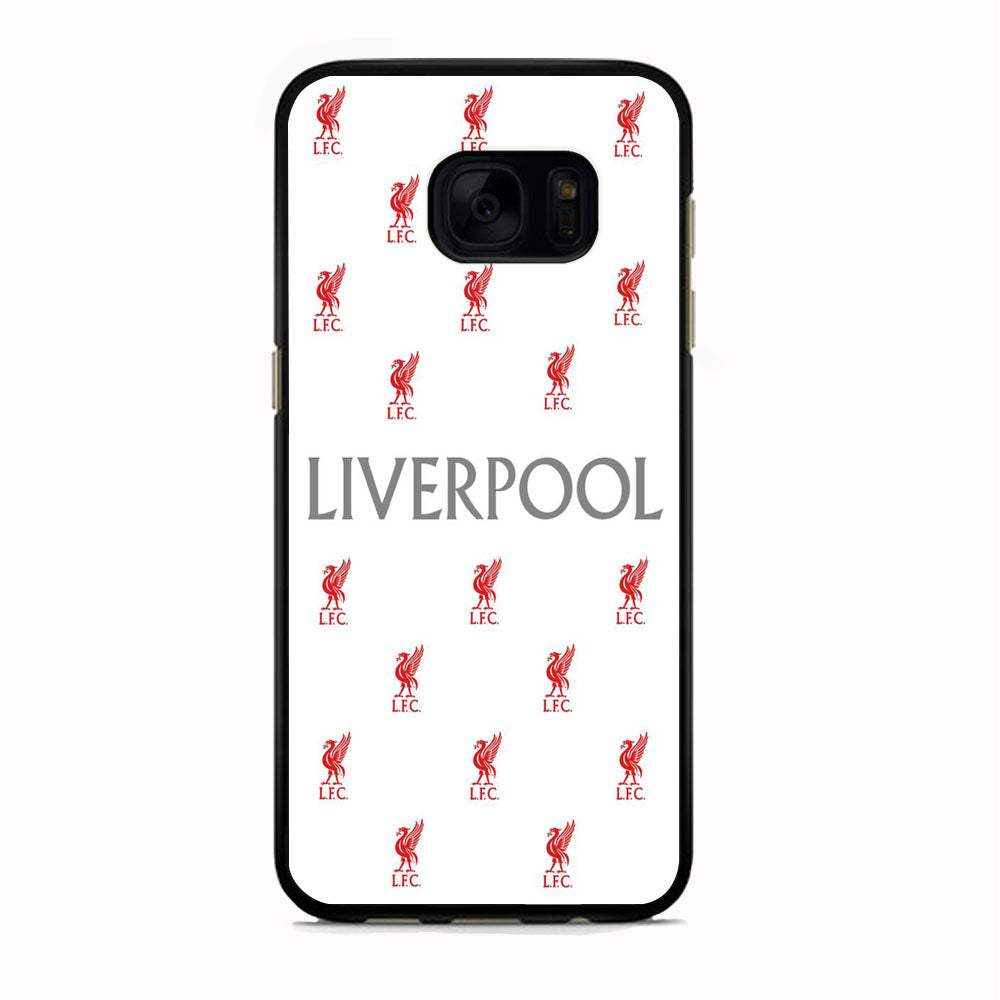 FC Liverpool White Doodle Logo Samsung Galaxy S7 Edge Case