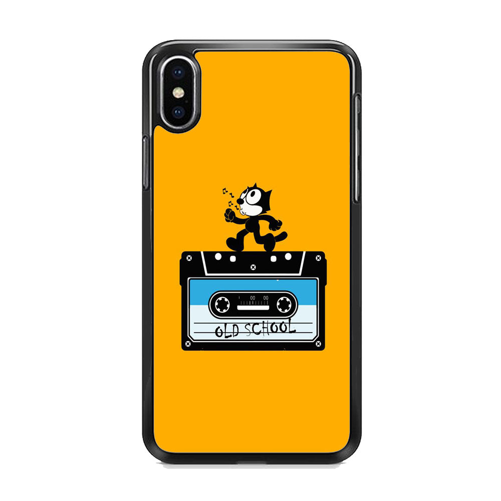 Felix The Cat Tape Cassette iPhone X Case
