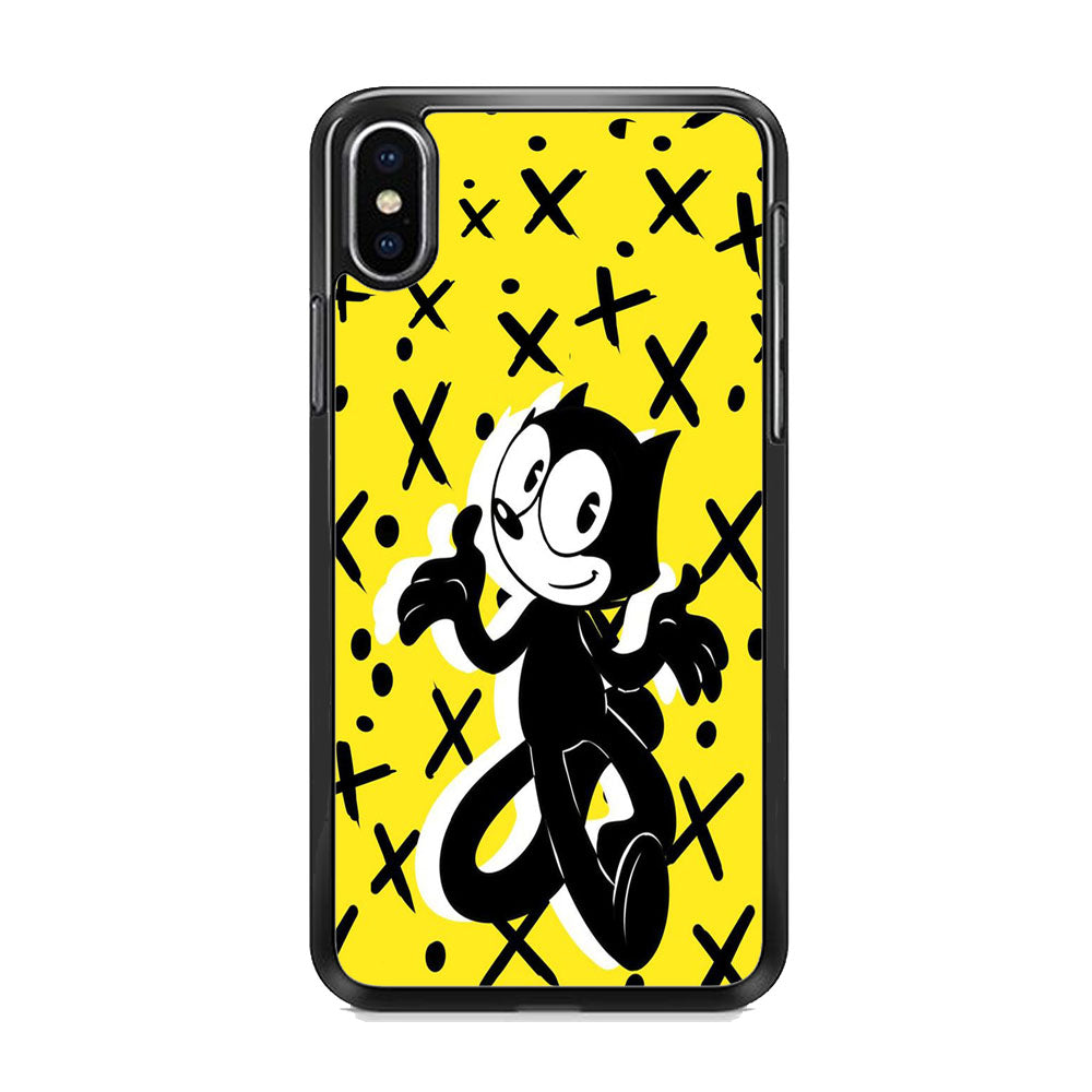 Felix The Cat Yellow iPhone Xs Max Case