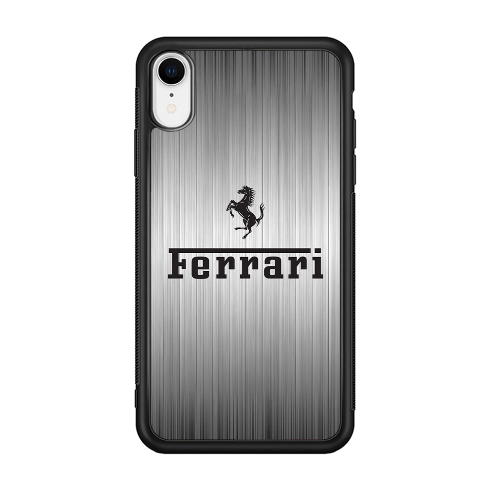 Ferrari Silver Grey iPhone XR Case - Ezzystore