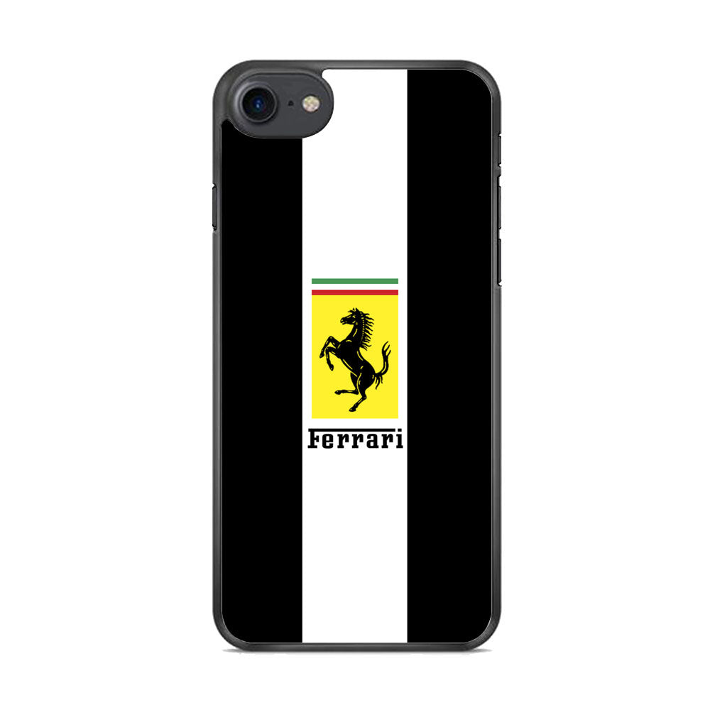 Ferrari Stripe White iPhone 8 Case - Ezzystore