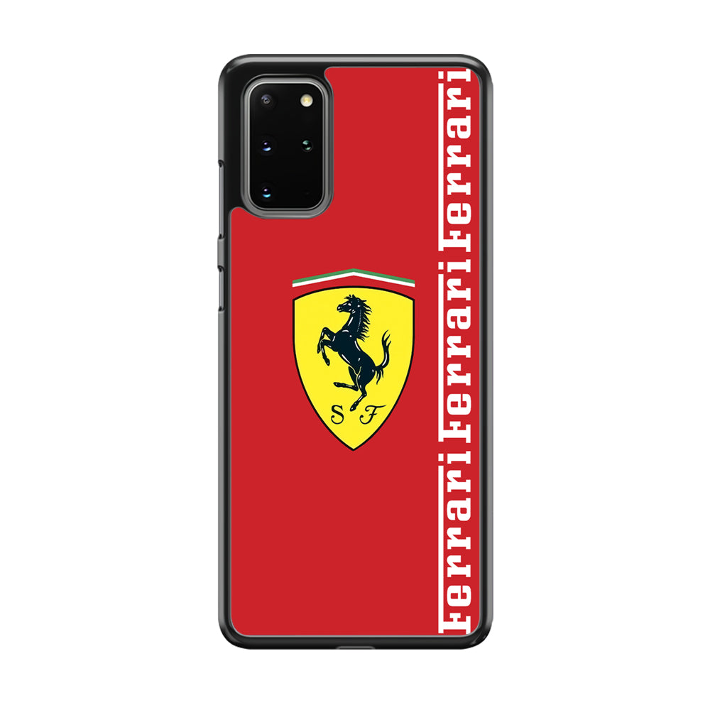 Ferrari Word Maroon Emlem Samsung Galaxy S20 Plus Case - Ezzystore
