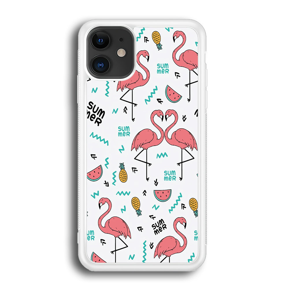 Flamingo Summer iPhone 12 Case
