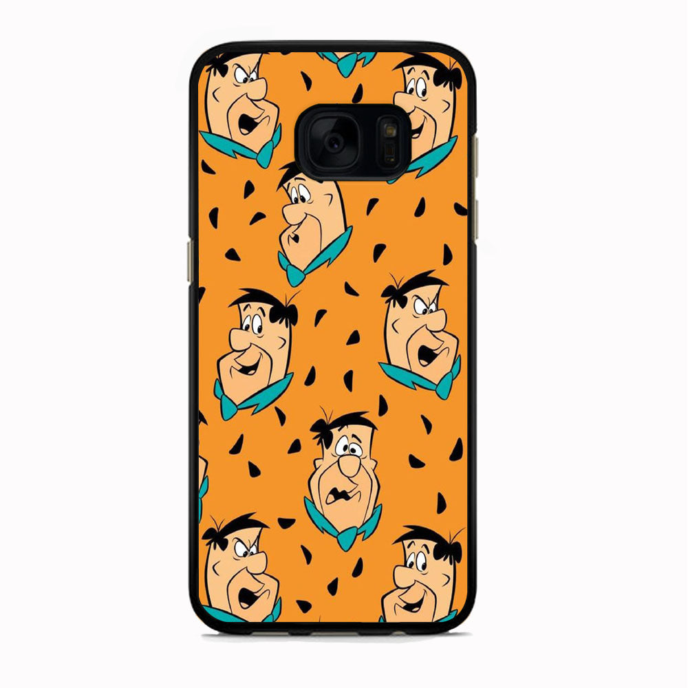 Flintstone Fred Doodle Emoji Samsung Galaxy S7 Edge Case