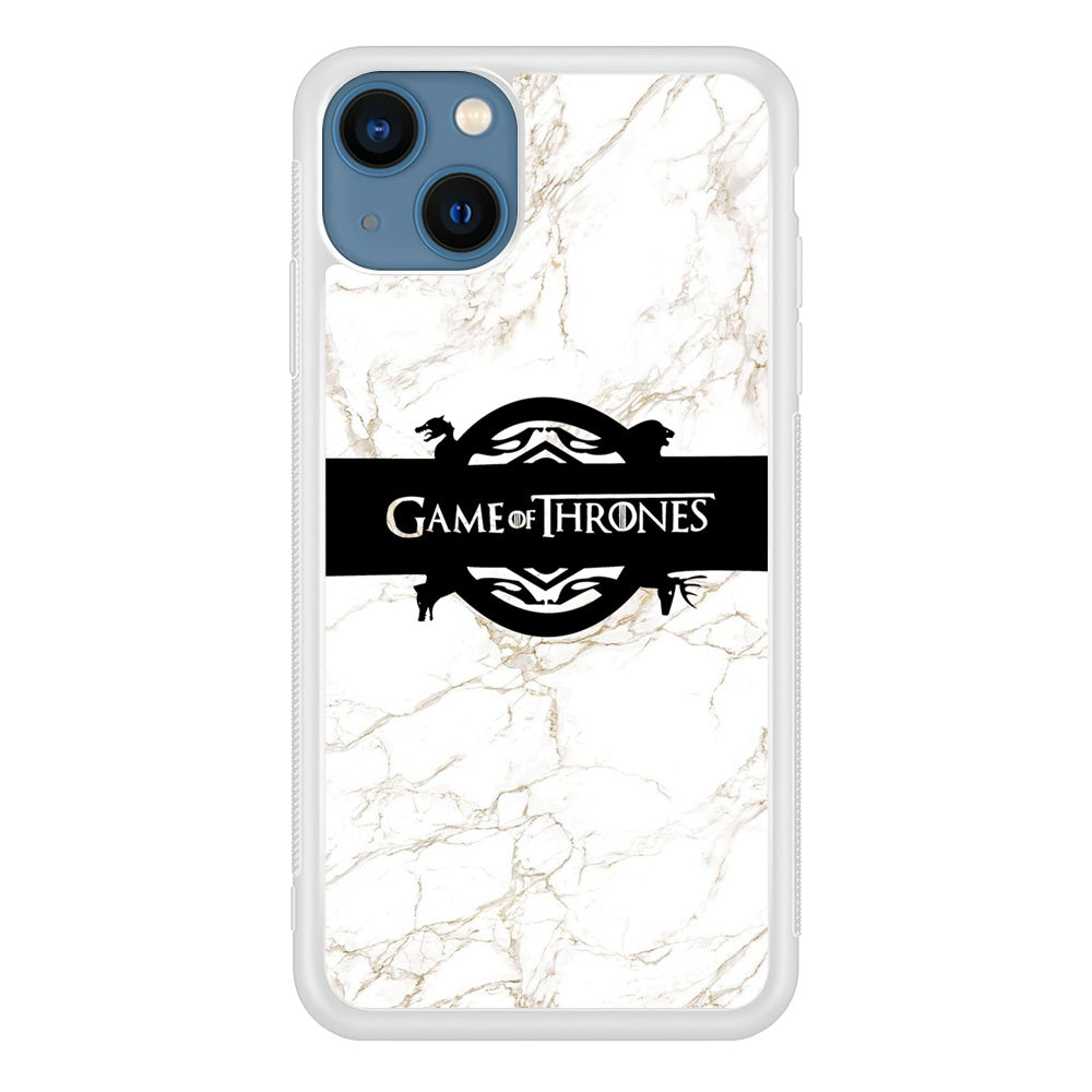 Game Of Thrones Logo White Marble iPhone 13 Case