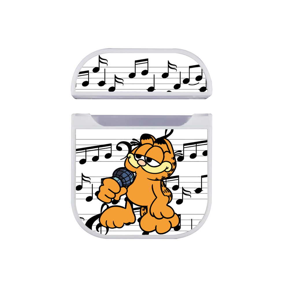 Garfield Singing Hard Plastic Case Cover For Apple Airpods