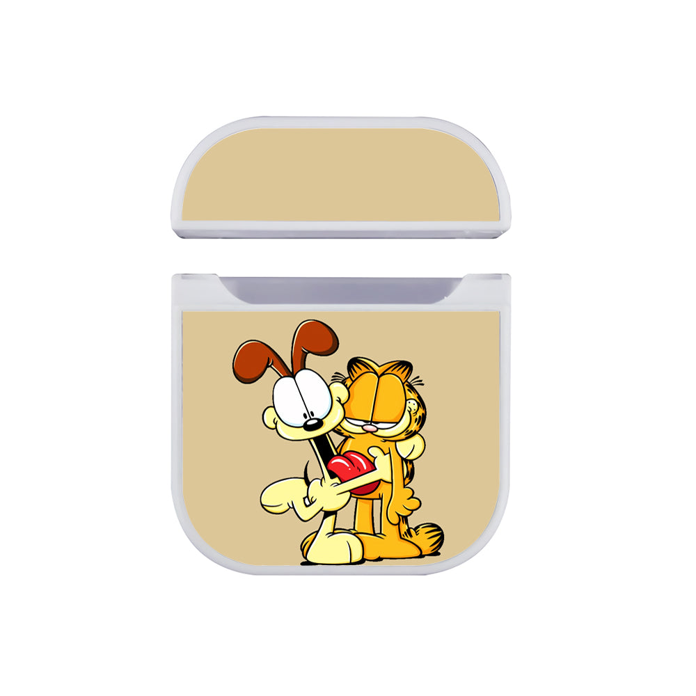 Garfield and Odie Hard Plastic Case Cover For Apple Airpods