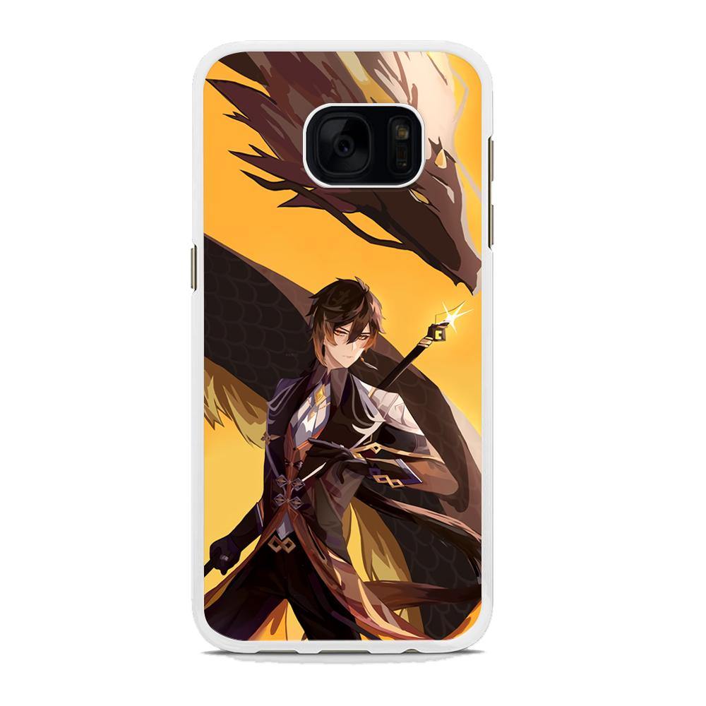 Genshin Impact Zhongli Geo Element Samsung Galaxy S7 Case - ezzyst