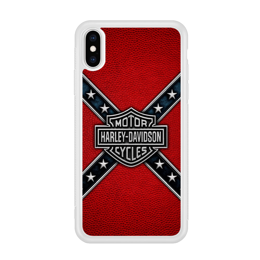 Harley Davidson Pride Logo Stripe Belt iPhone X Case