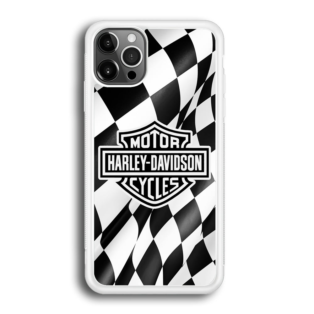 Harley Davidson Race Flag Emblem iPhone 12 Pro Max Case