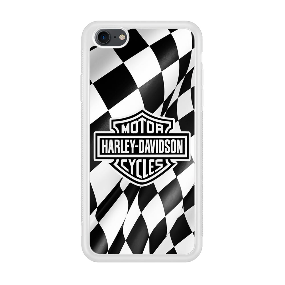 Harley Davidson Race Flag Emblem iPhone 8 Case