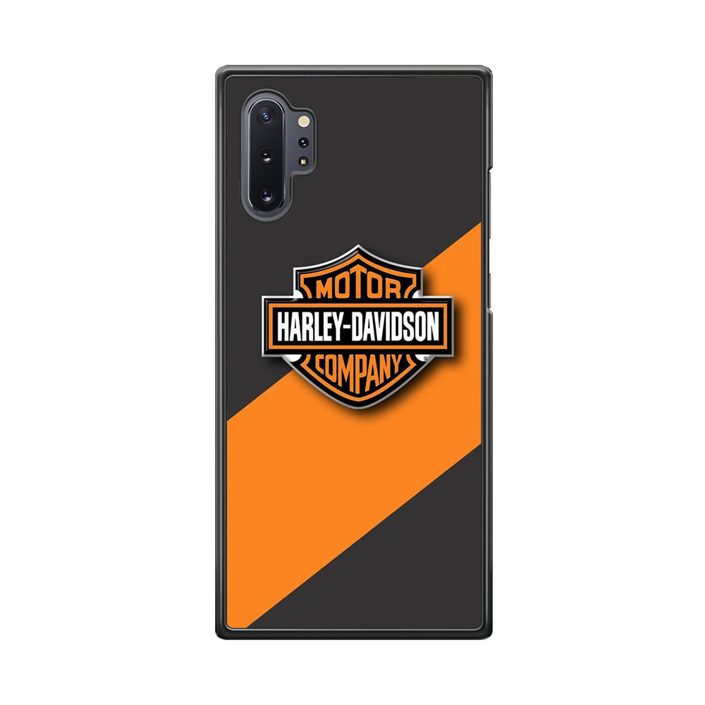 Harley Davidson Logo Stripe Yellow Samsung Galaxy Note 10 Plus Case