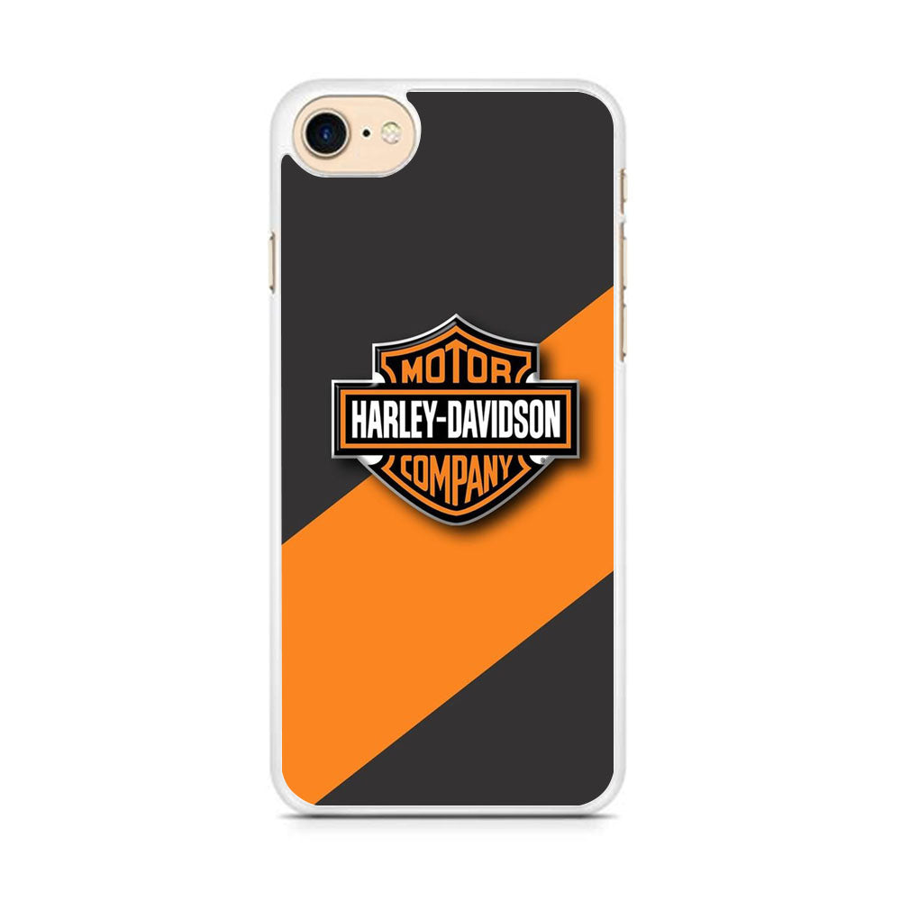 Harley Davidson Logo Stripe Yellow iPhone 8 Case