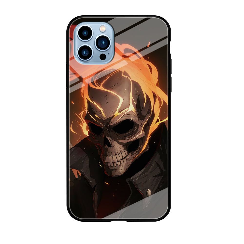 Head Skull Flames iPhone 12 Pro Max Case