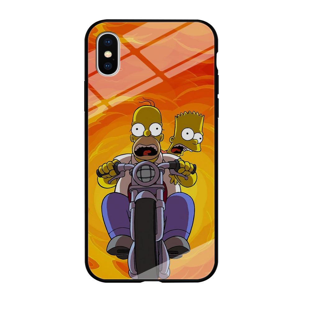 Homer and Bart Rider iPhone X Case