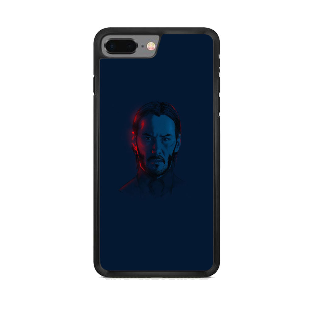 John Wick Face Navy iPhone 8 Plus Case