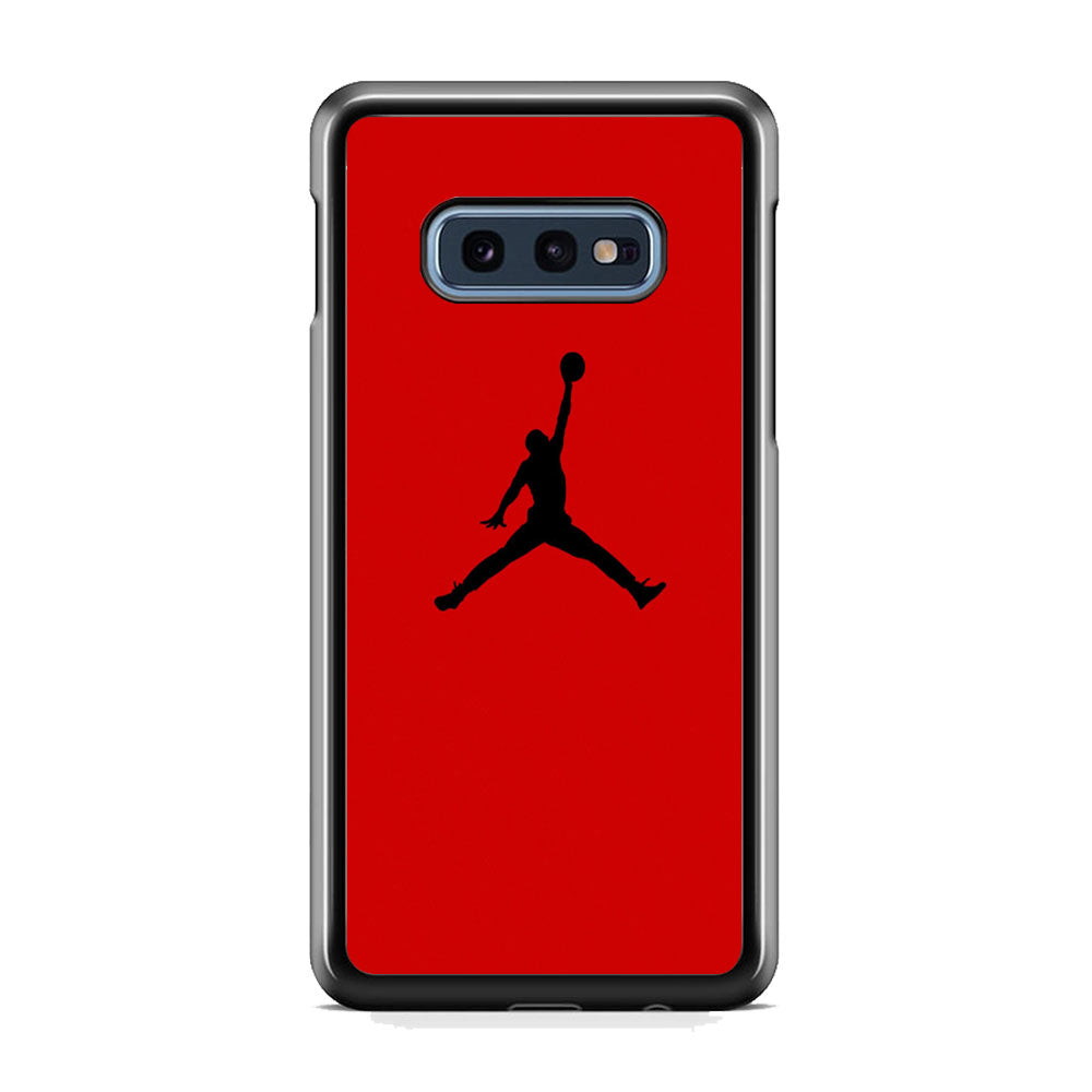 Jordan Red Simple Samsung Galaxy 10e Case