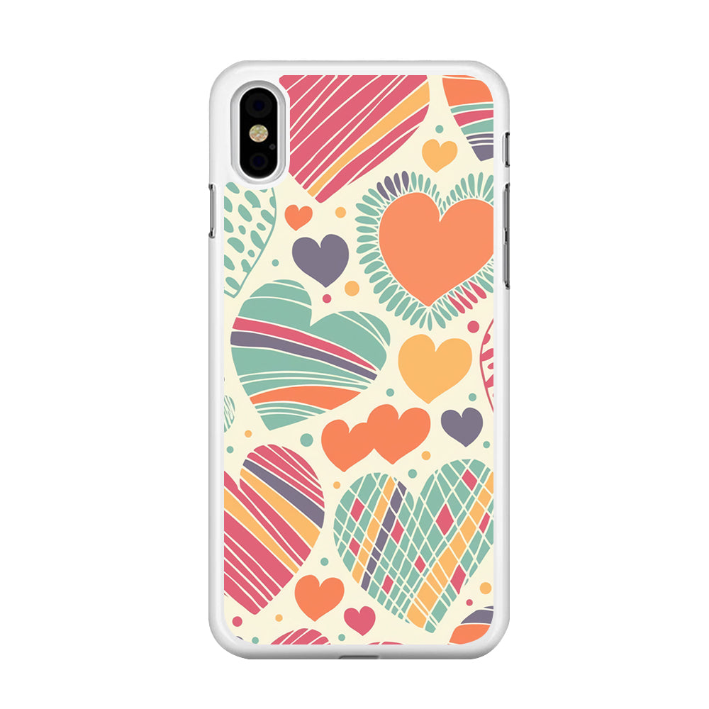Love Cute White iPhone X Case