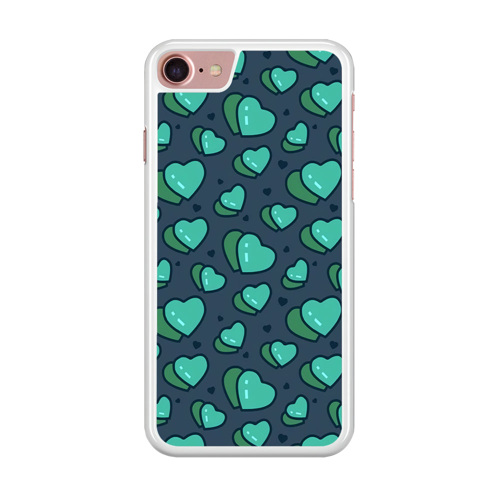 Love Green Doodle iPhone 7 Case