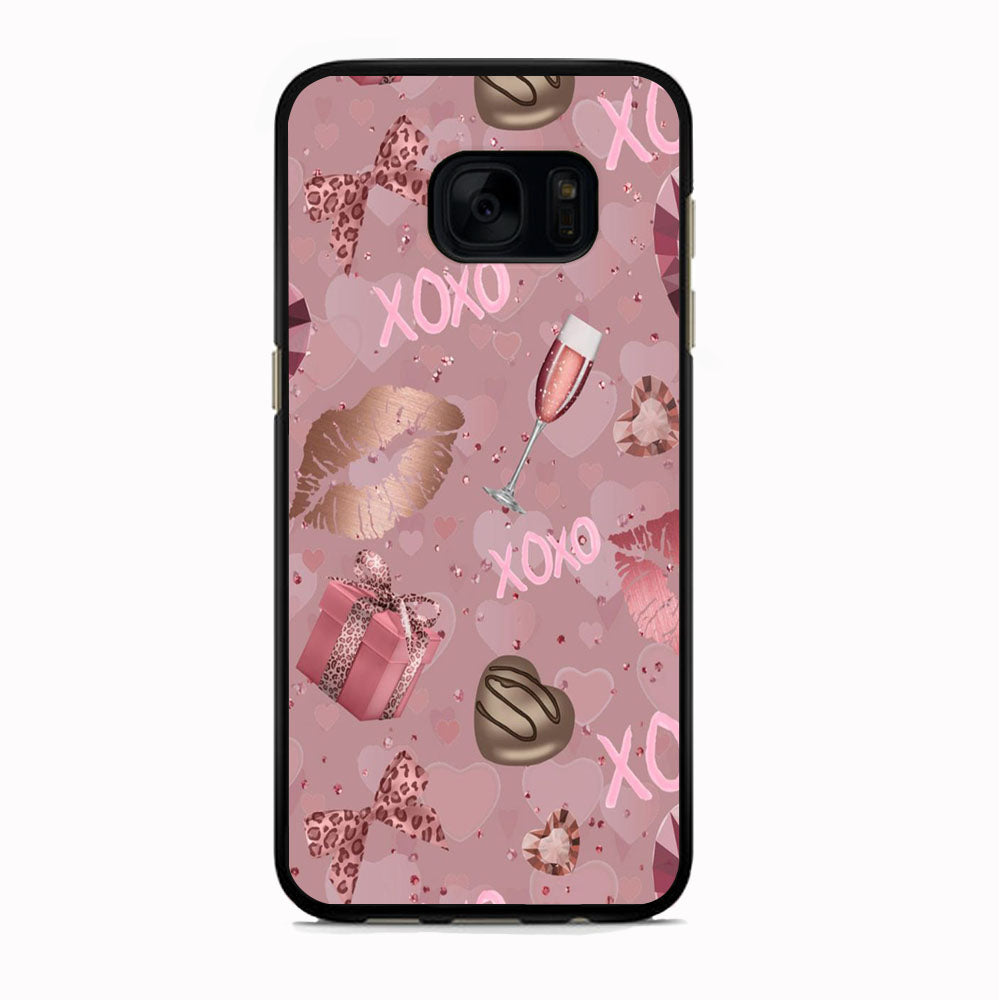 Love And Lips Cheers Wyne Samsung Galaxy S7 Case