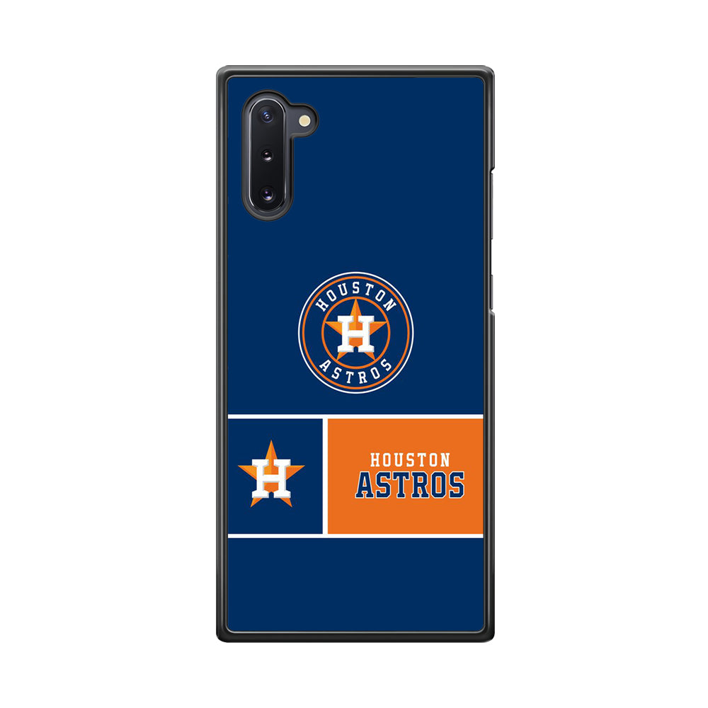 MLB Huston Astros Blue Orange Samsung Galaxy Note 10 Case