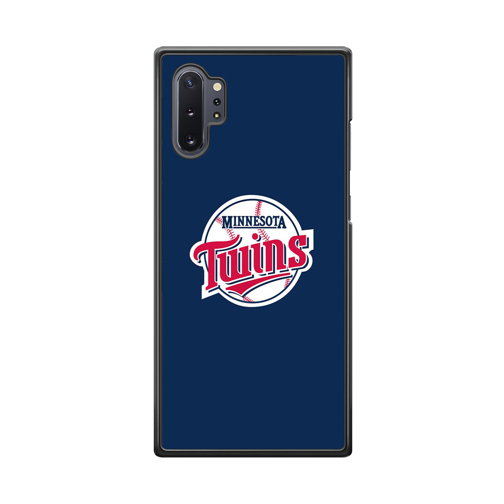 MLB Minnesota Twins Logo Blue Samsung Galaxy Note 10 Plus Case