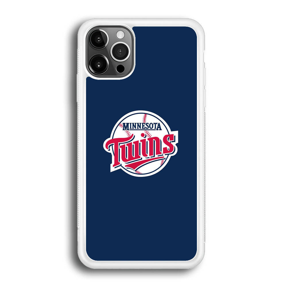 MLB Minnesota Twins Logo Blue iPhone 12 Pro Max Case