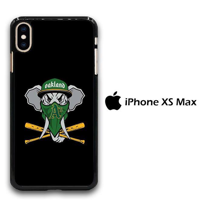 MLB Oakland Athletics Elephant Logo iPhone Xs Max Case - ezzyst