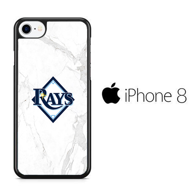 MLB Rays Logo Marble iPhone 8 Case