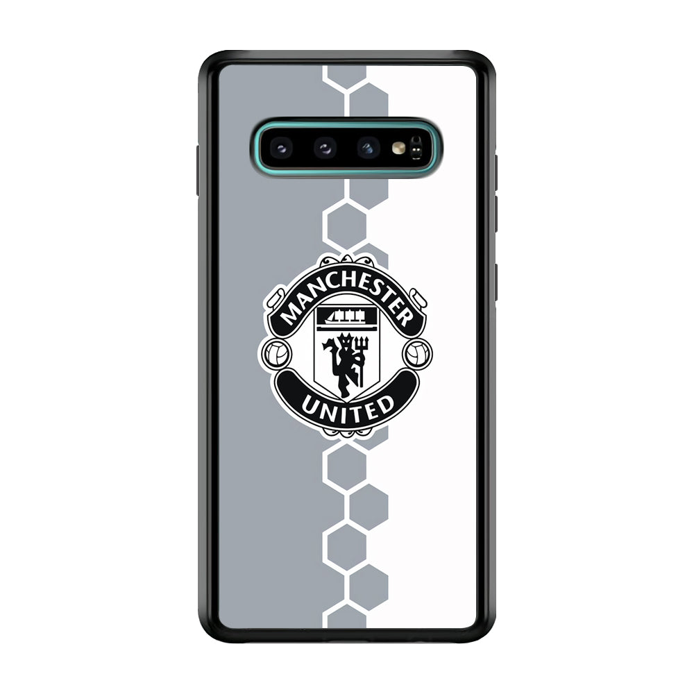 Manchester United Hexagon Pattern Samsung Galaxy S10 Plus Case
