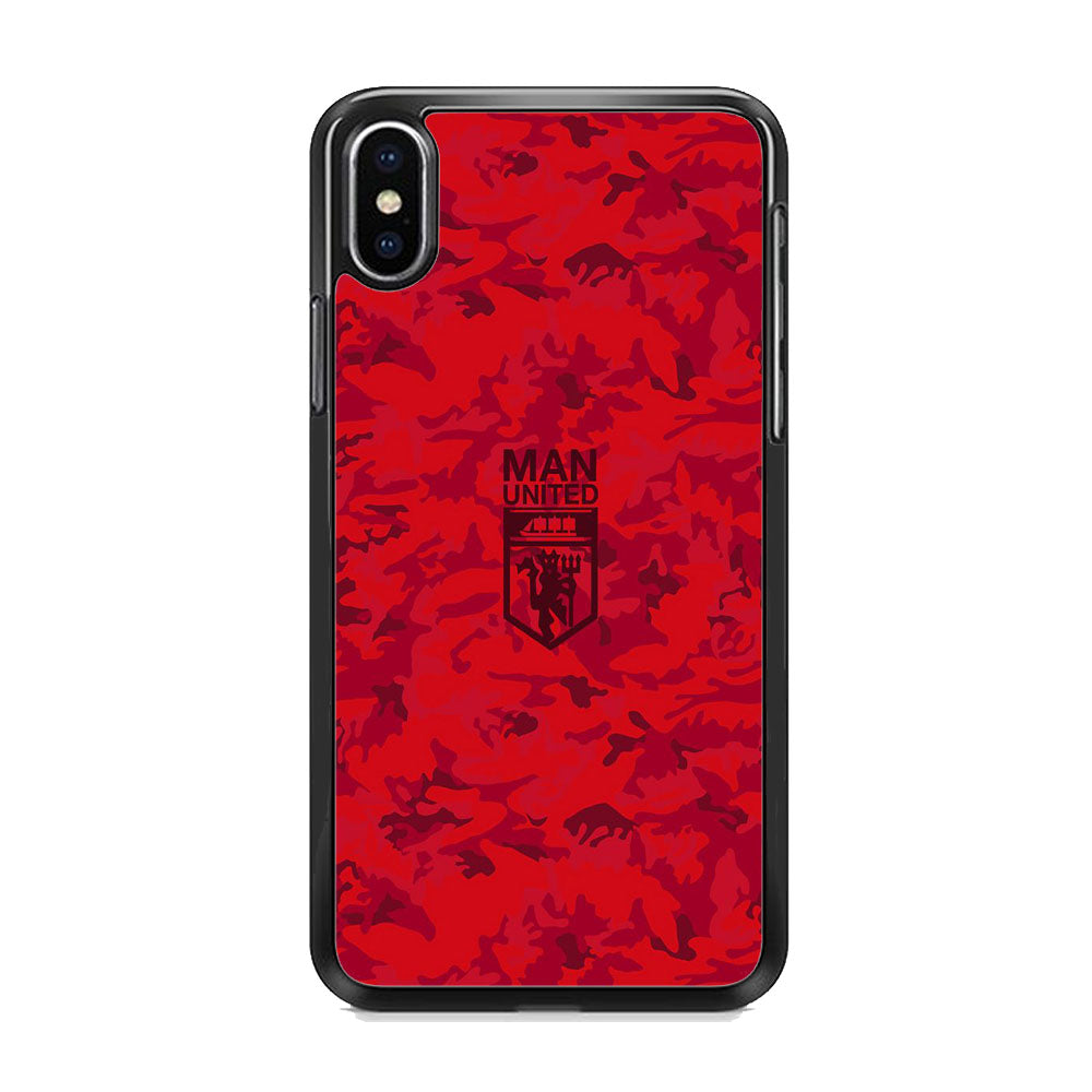 Manchester United Red Camo iPhone X Case