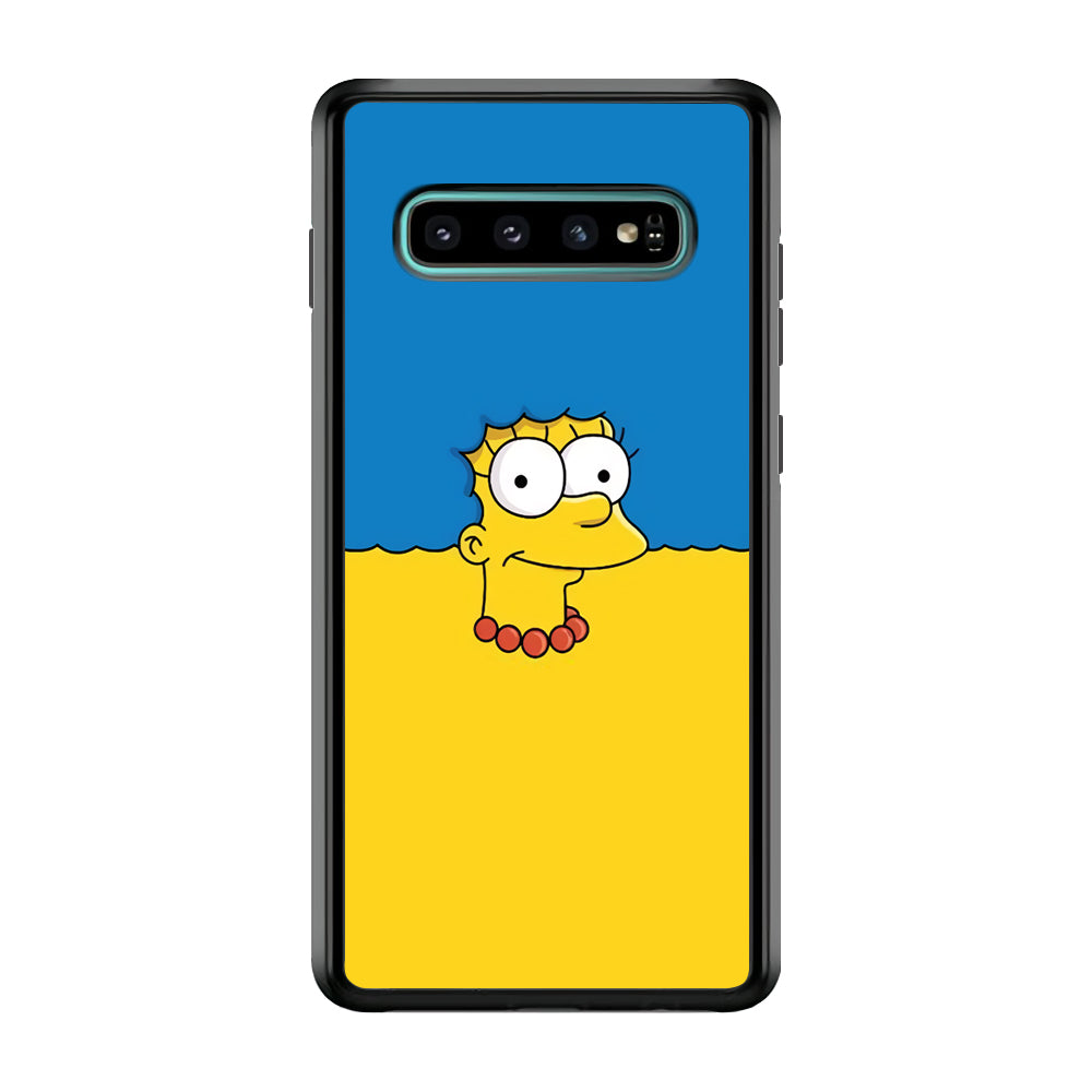 Marge Simpson Hair Samsung Galaxy S10 Plus Case