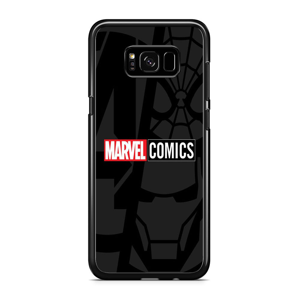 Marvel Comics Logo Grey Wallpaper Samsung Galaxy S8 Plus Case