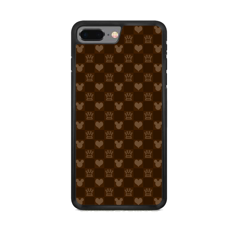 Mickey Mouse Doodle Logo Cube Chocolate iPhone 7 Plus Case