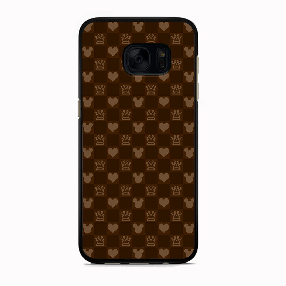 Mickey Mouse Doodle Logo Cube Chocolate Samsung Galaxy S7 Case