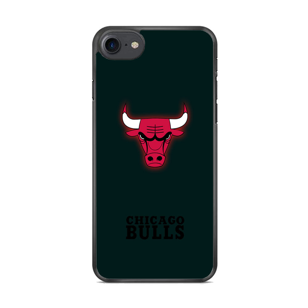 NBA Chicago Bulls Midnight Blue Logo iPhone 8 Case
