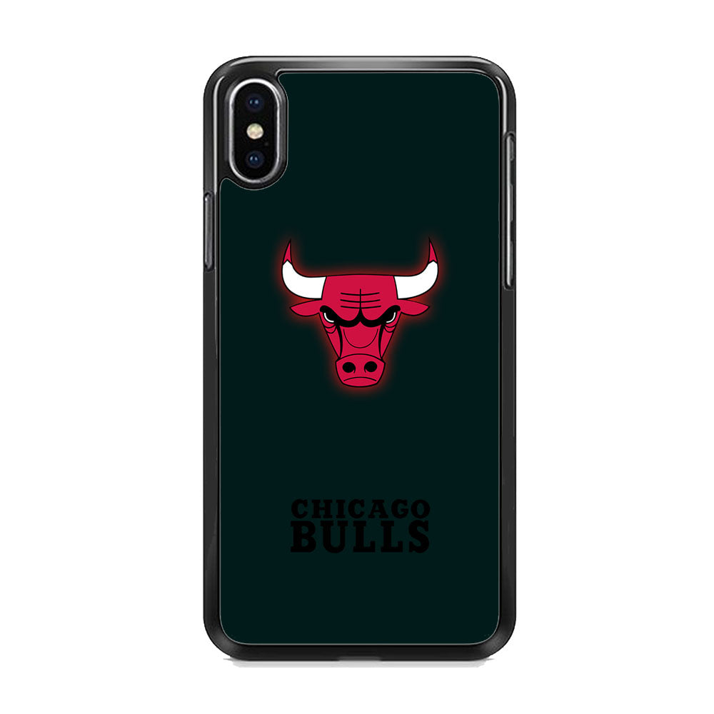 NBA Chicago Bulls Midnight Blue Logo iPhone X Case